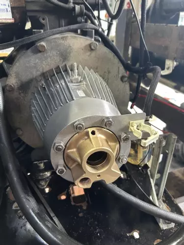 Nilfisk C3 pressure washer pump head refitted during industrial diesel hot pressure washer rebuild in Dover.